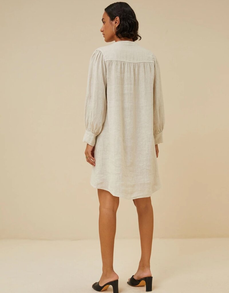 By Bar resa linen dress chalk By Bar 24117011