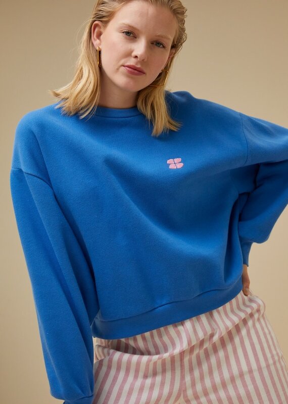 By Bar bibi short logo sweater queens blue By Bar 24118904