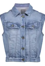 Geisha 45006-10 Jeans vest jog mid blue denim Geisha