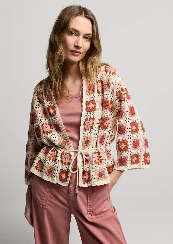 Summum Woman 7s5822-7984 Cardigan crochet knit  Multicolour Summum