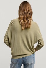 Summum Woman 7s5577-7887 Cardigan 3/4 sleeve viscose blend knit  Green Lentil Summum