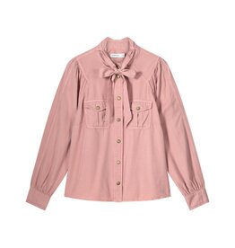 Summum Woman 2s3045-11806 Bow blouse breezy tencel  Pink Summum