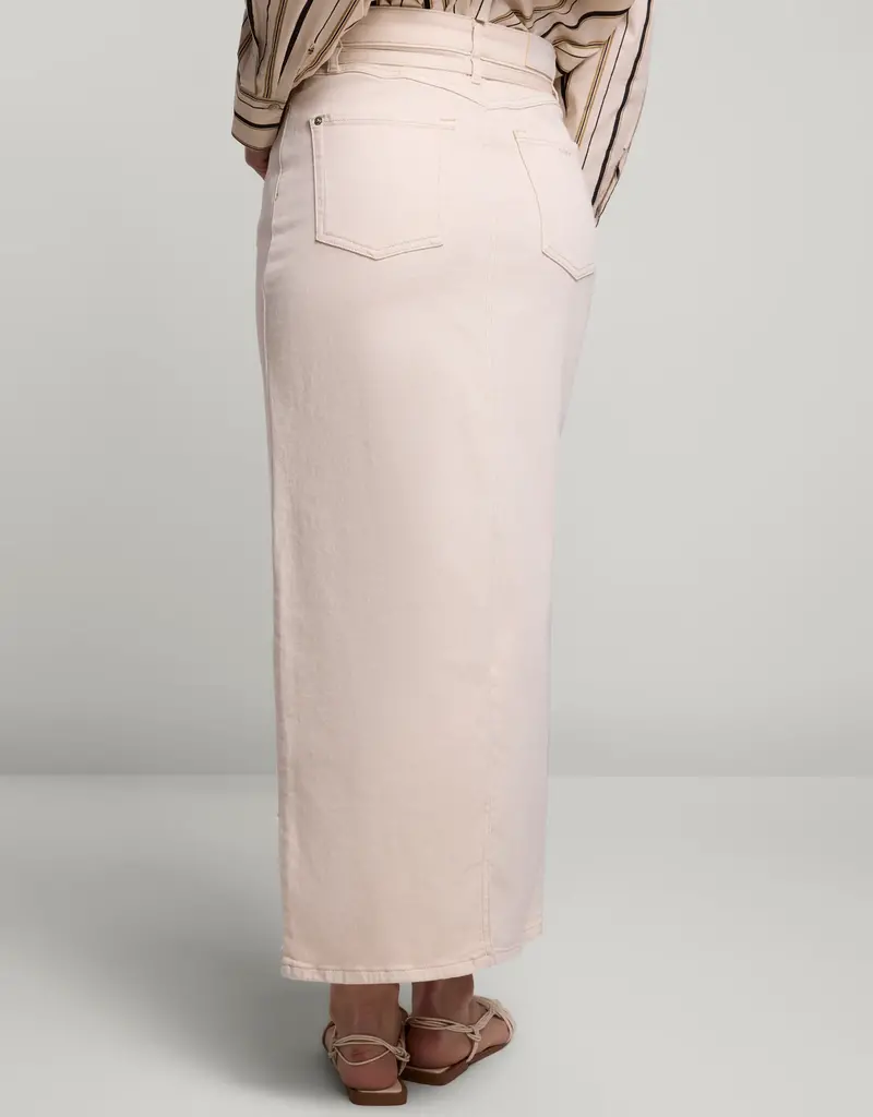 Summum Woman 6s1281-5150 Denim skirt comfi cotton twill  Ivory Summum
