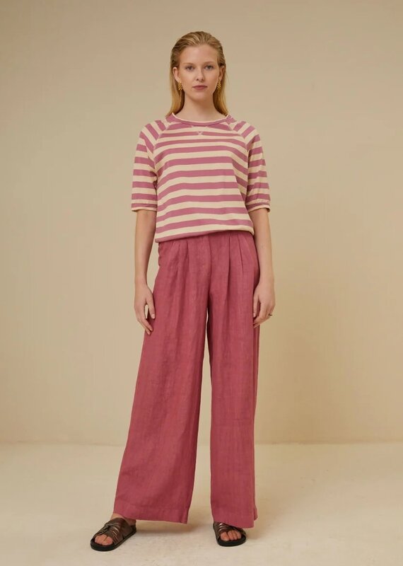 By Bar eli linen pant raspberry By Bar 24118003