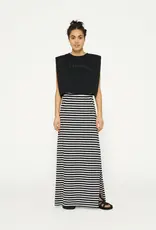 10Days 20-104-4202 long skirt stripes black/ecru 10Days