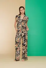 Geisha 41105-60 AMY Jumpsuit straight leg aop emerald/orange Geisha