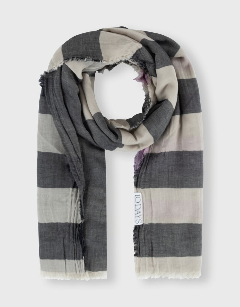 10Days 20-900-4202 scarf stripes violet 10Days