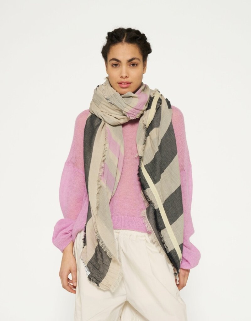 10Days 20-900-4202 scarf stripes violet 10Days