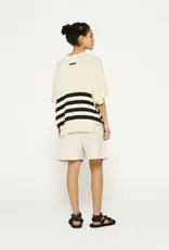 10Days 20-600-4202 sleeveless sweater knit stripes light safari 10Days