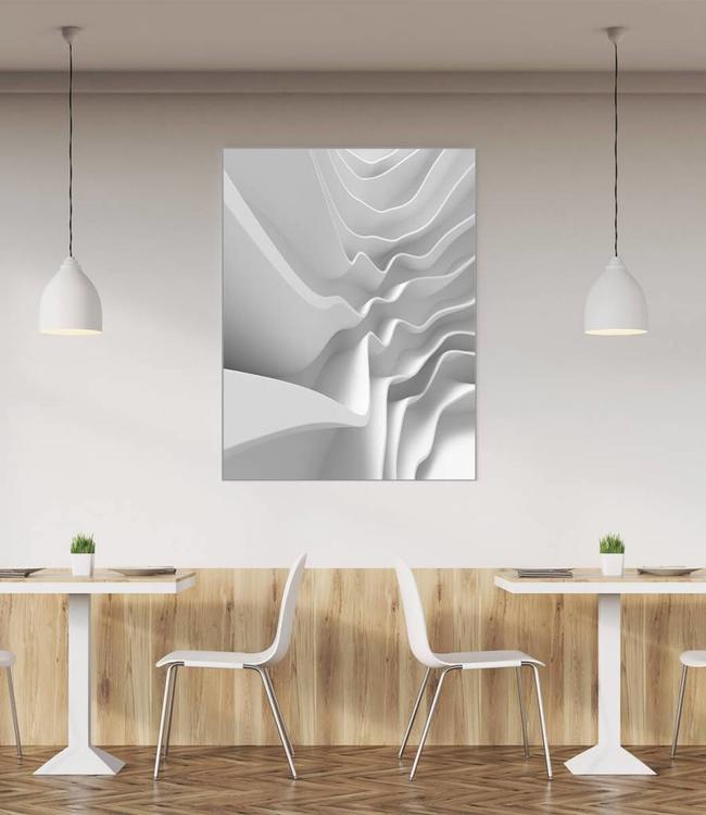 Acustic picture "Labyrinth" - in an elegant aluminum frame