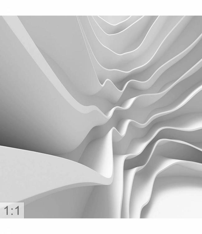 Akustikbild “Labyrinth“ - in einem eleganten Aluminiumrahmen