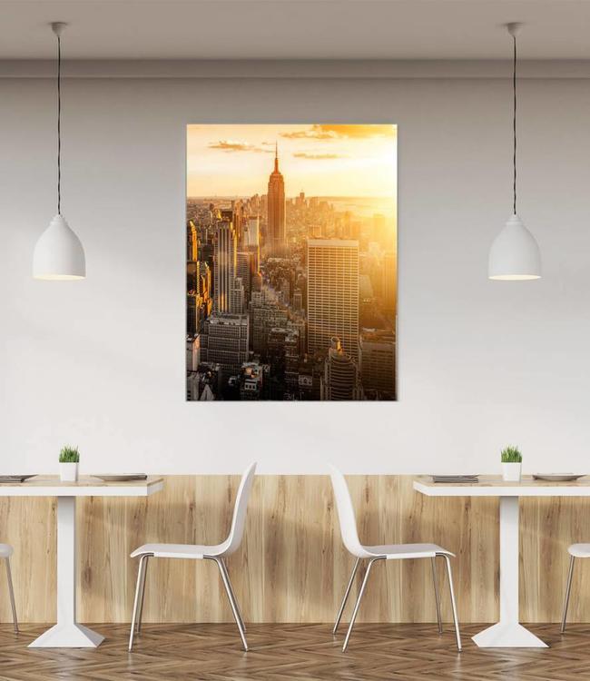 Akustisk bilde  "New York 1" - i en elegant aluminiumsramme