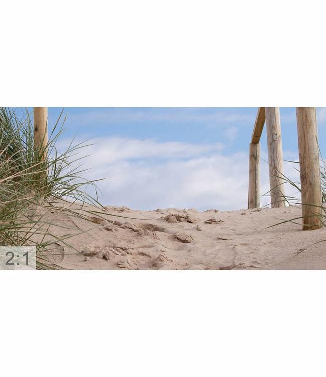 Acoust picture"To the beach" - in an elegant aluminum frame