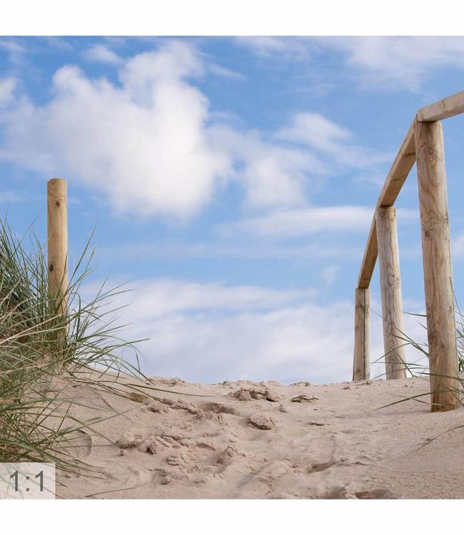 Akustisk bilde  "Til stranden" - i en elegant aluminiumsramme