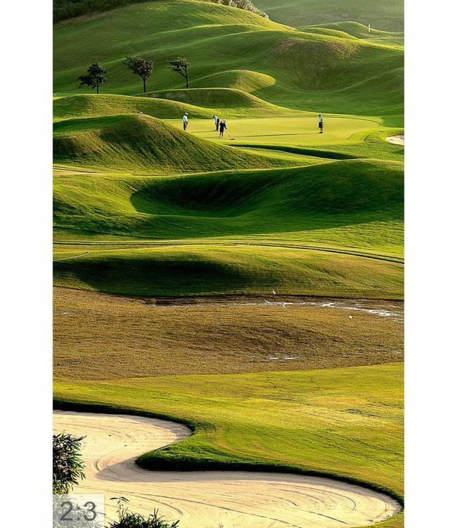 Akustisk bilde "Golf" - i en elegant aluminiumsramme