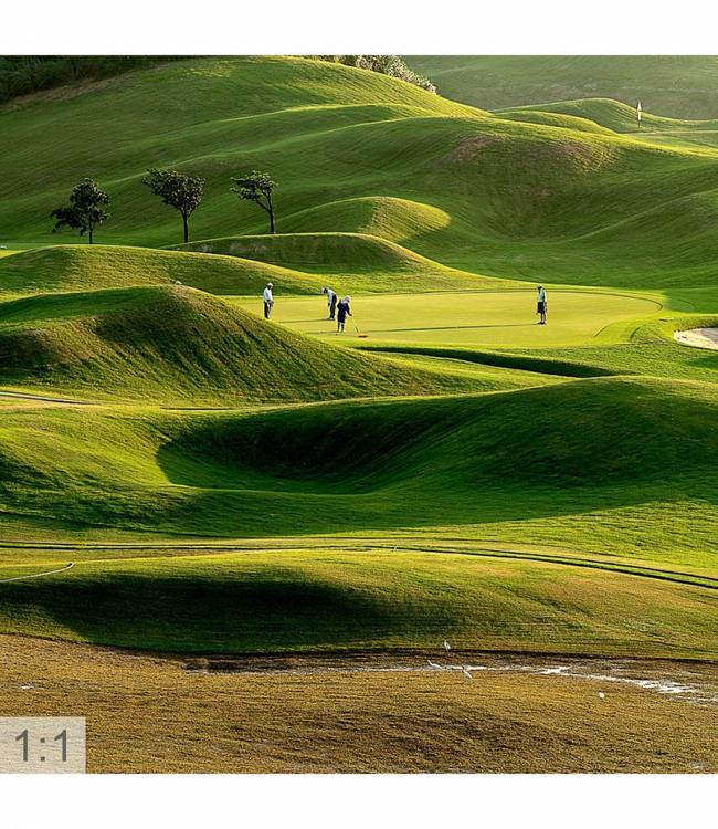 Akustisk bilde "Golf" - i en elegant aluminiumsramme