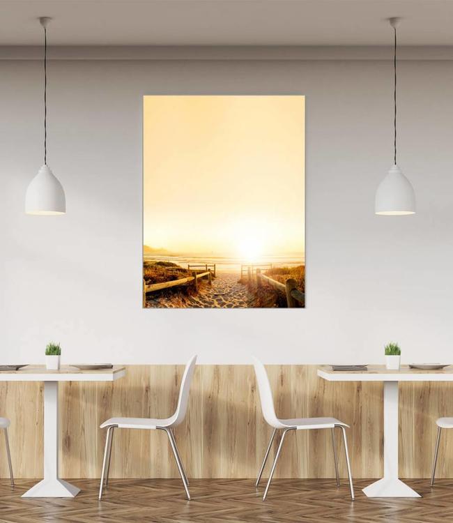 Acoustic picture "Sylt" - in an elegant aluminum frame