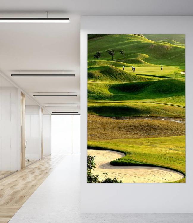 Acoustic picture "Golf"  - in an elegant aluminum frame