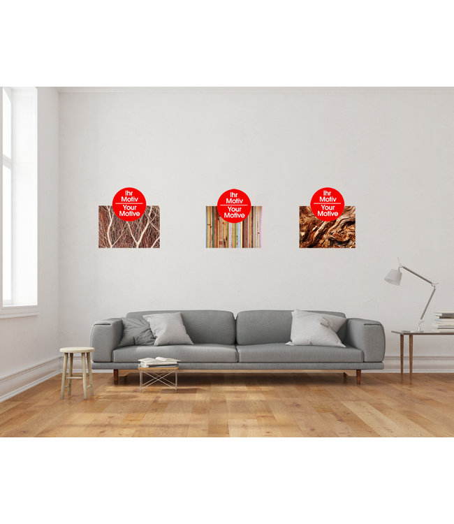 Akustikbild Serie - 3 Akustikbilder mit individuellem Motiv!