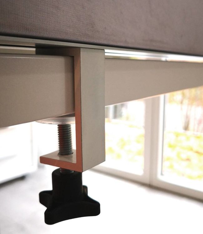 Table partition with own motive  - for your home-office