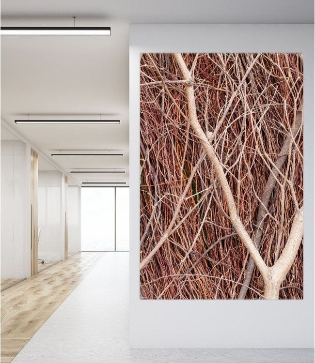 Acoustic picture "Wood" - in an elegant aluminum frame