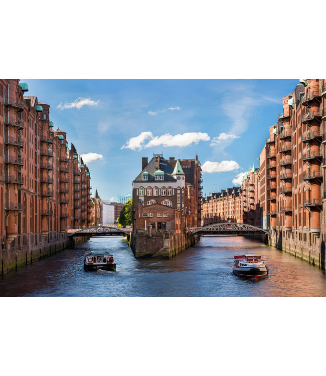 Acoustic picture "Hamburg" - in an elegant aluminum frame