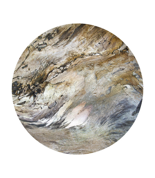 Round acoustic picture "Metallic Art" - in an elegant aluminum frame