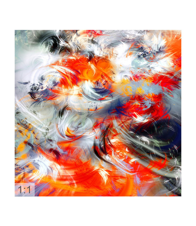 Akustisk bilde  "Abstract Art" - i en elegant aluminiumsramme