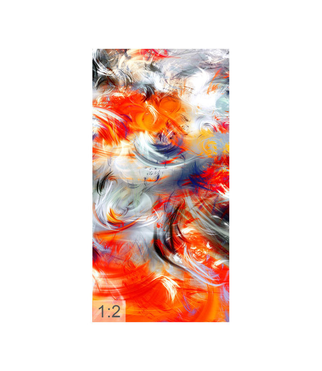 Acoustic picture "Abstract Art"  - in an elegant aluminum frame