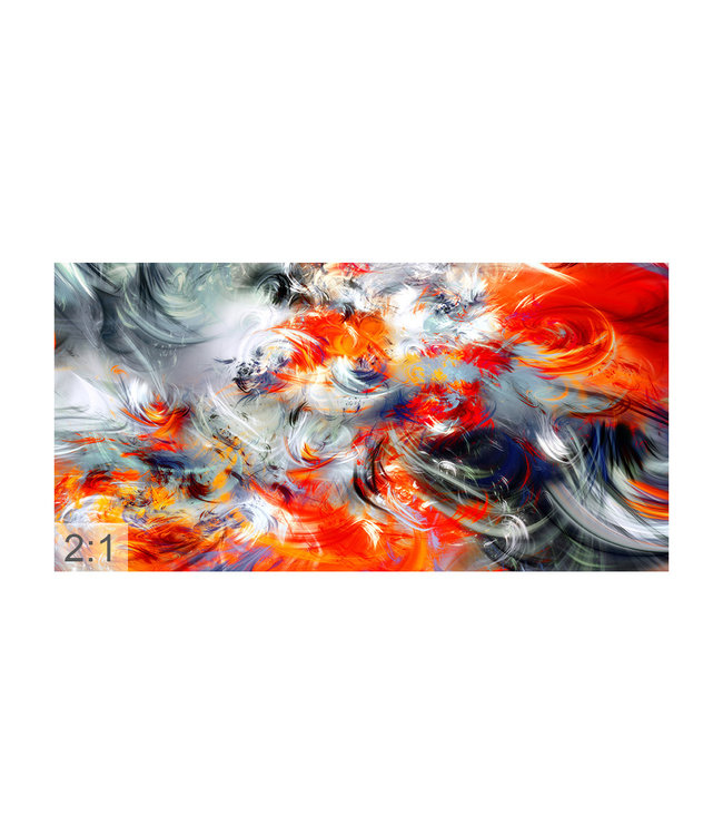 Acoustic picture "Abstract Art"  - in an elegant aluminum frame
