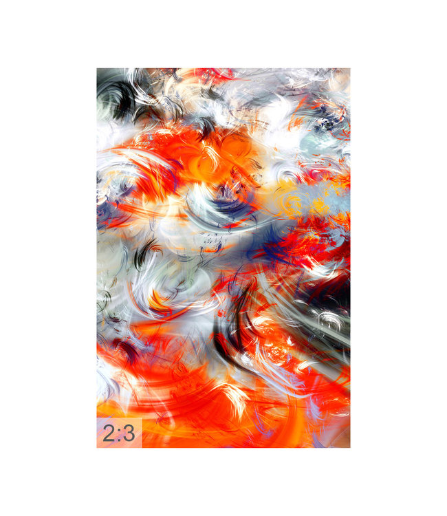 Akustisk bilde  "Abstract Art" - i en elegant aluminiumsramme