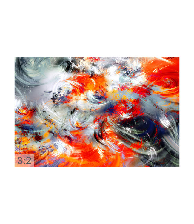 Acoustic picture "Abstract Art"  - in an elegant aluminum frame
