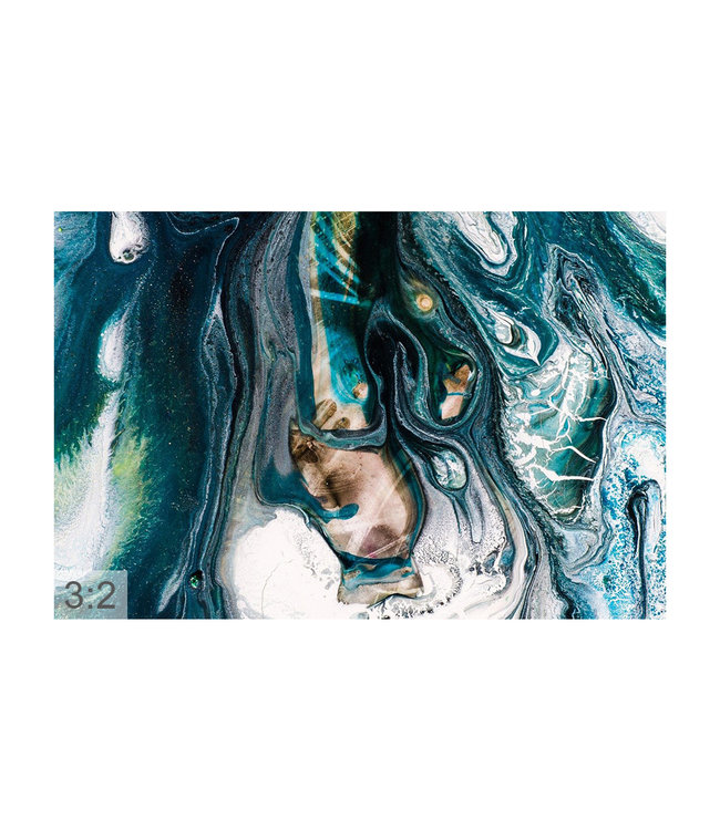 Akustiske bilde "Art Topas" - i en elegant aluminiumsramme