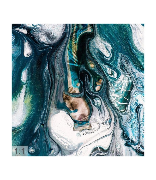 Akustiske bilde "Art Topas" - i en elegant aluminiumsramme