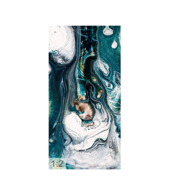 Akustiske bilde "Art Topas" - i en elegant aluminiumsramme