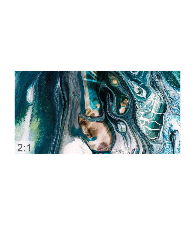 Akustiske bilde "Art Topas" - i en elegant aluminiumsramme