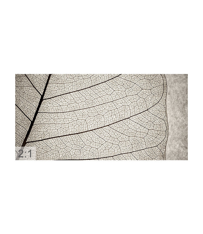 Acoustic picture  "Leaf structure" - in an elegant aluminum frame