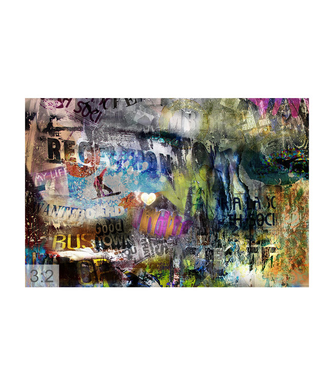 Akustisk bilde "Fargerikt" - i en elegant aluminiumsramme