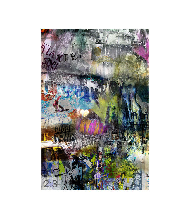 Akustisk bilde "Fargerikt" - i en elegant aluminiumsramme