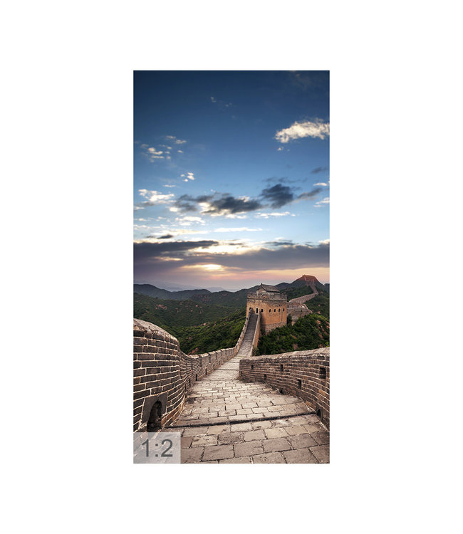 Akustikbild  “Chinesische Mauer“ - in einem eleganten Aluminiumrahmen