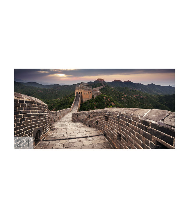 Akustikbild  “Chinesische Mauer“ - in einem eleganten Aluminiumrahmen