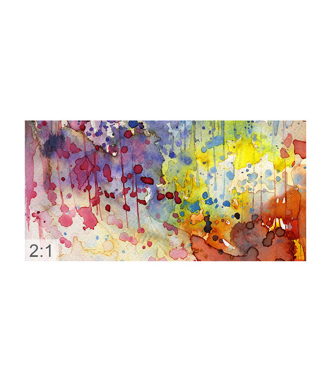 Akustisk bilde  "Fargesprut" - i en elegant aluminiumsramme