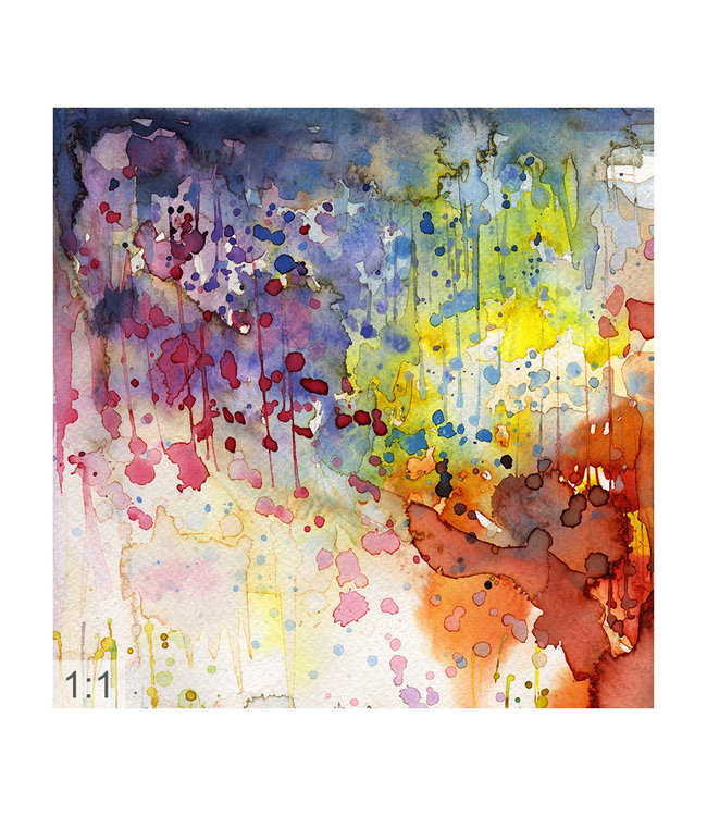 Akustikbild “Farbkleckse“ – in einem eleganten Aluminiumrahmen