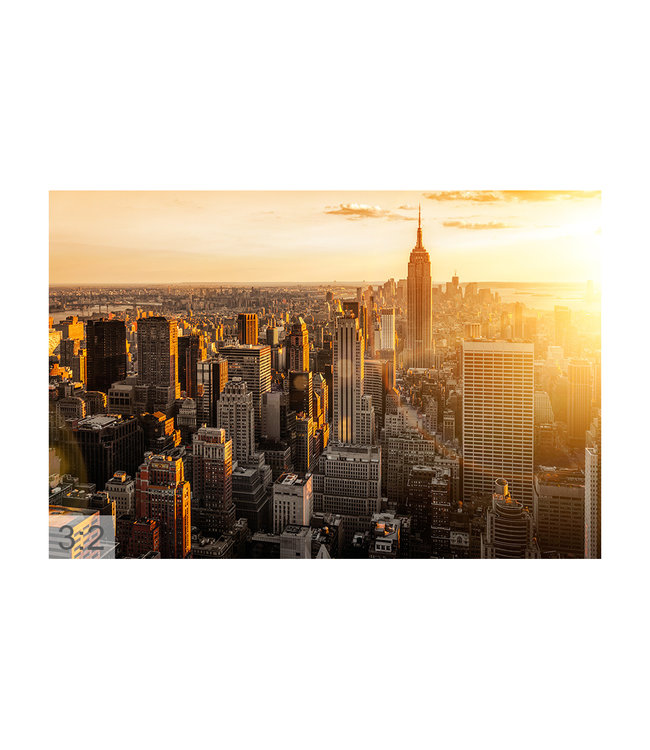 Akustikbild  “New York 1" – in einem eleganten Aluminiumrahmen