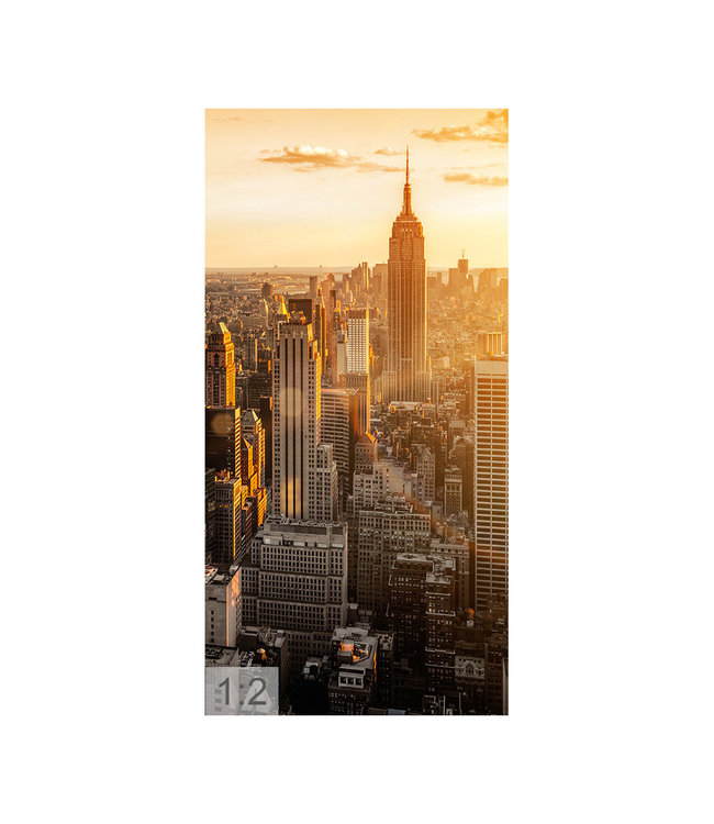 Akustisk bilde  "New York 1" - i en elegant aluminiumsramme