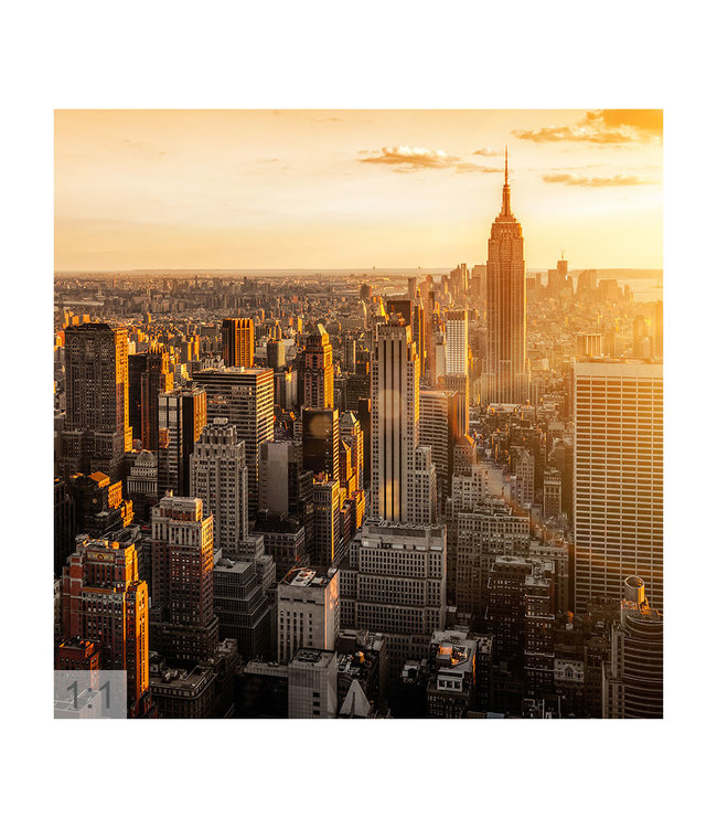 Akustisk bilde  "New York 1" - i en elegant aluminiumsramme