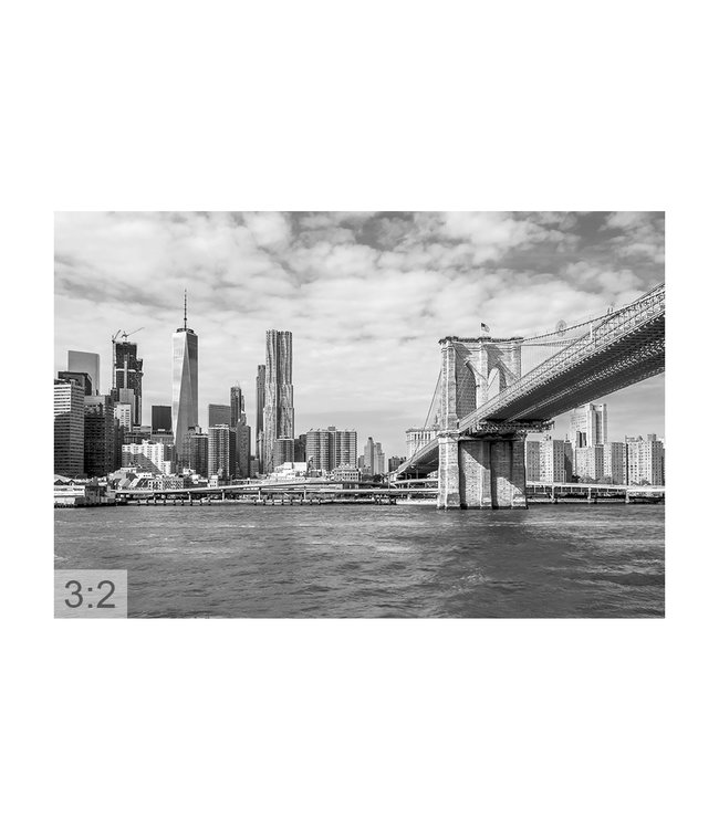 Akustikbild  “New York 2“- in einem eleganten Aluminiumrahmen