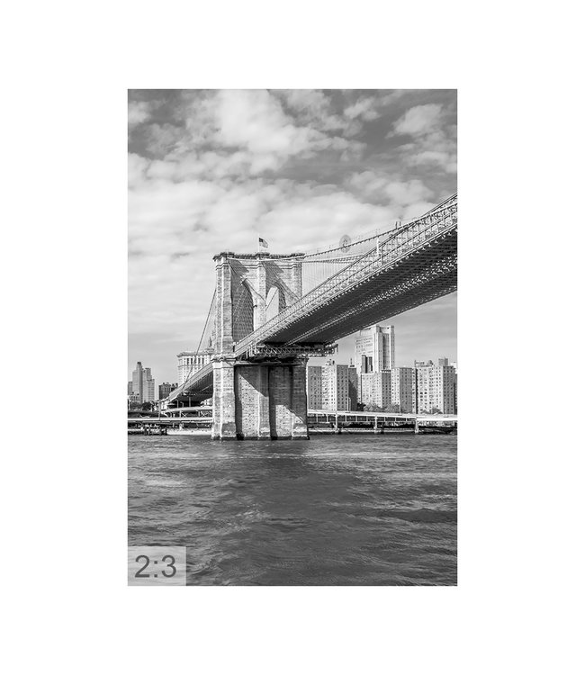 Akustikbild  “New York 2“- in einem eleganten Aluminiumrahmen