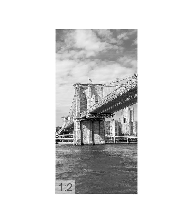 Akustisk bilde  "New York 2" - i en elegant aluminiumsramme