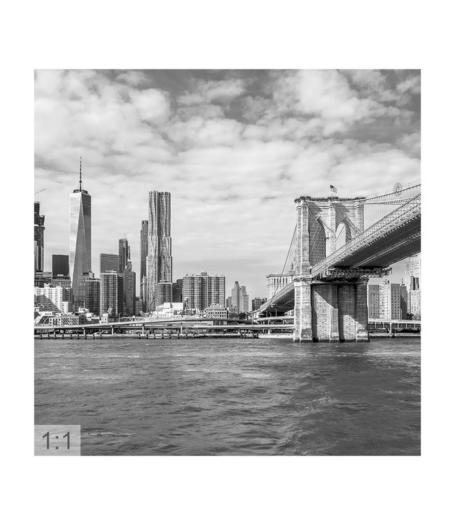 Akustisk bilde  "New York 2" - i en elegant aluminiumsramme